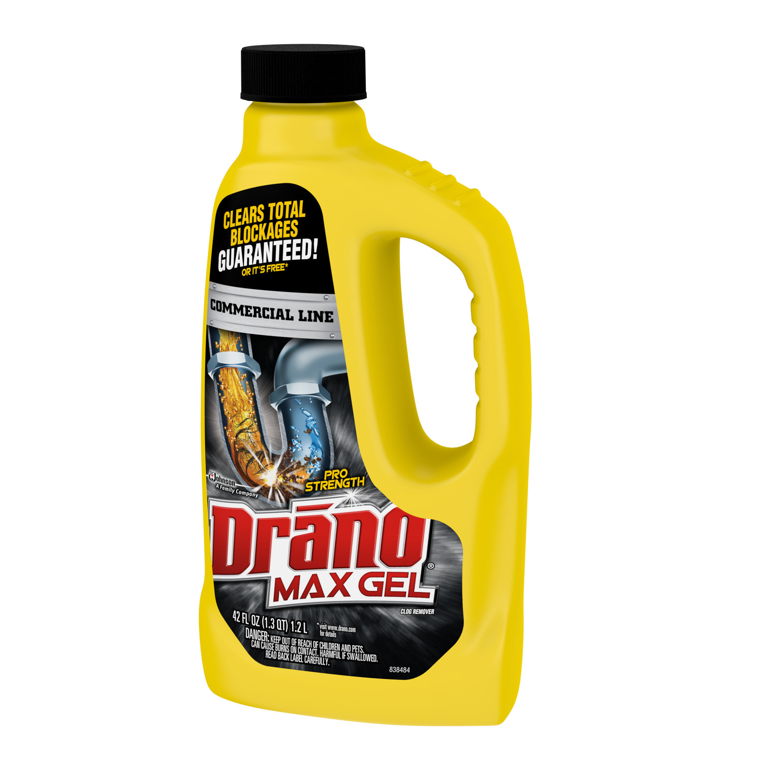 Drano Max Gel Clog Remover 42 Ounces. Commercial Line 